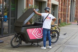 Cargo bike rental in the city